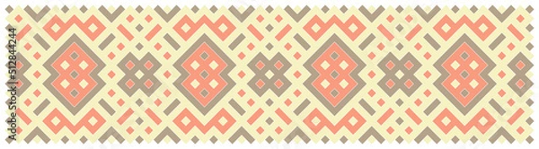 Fototapeta Multicolor truchet tiling connections illustration
