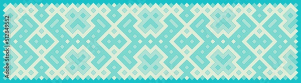 Fototapeta Multicolor truchet tiling connections illustration