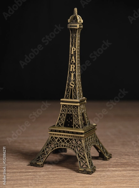 Fototapeta left side Eiffel Tower embellishment