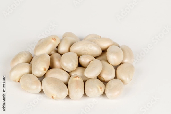 Obraz Pile of Jackfruit seeds on a white background