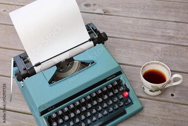 Obraz blank paper image with typewriter 