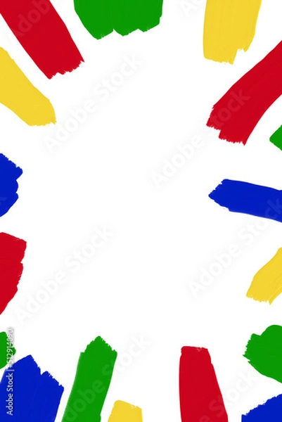 Obraz カラフルな手書き落書きペイント背景