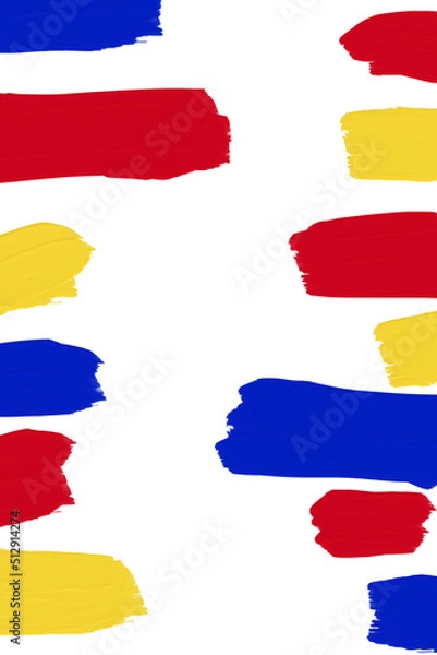 Obraz カラフルな手書き落書きペイント背景