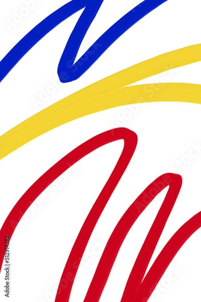 Obraz カラフルな手書き落書きペイント背景