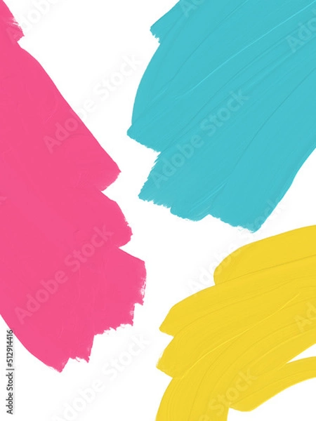 Obraz カラフルな手書き落書きペイント背景