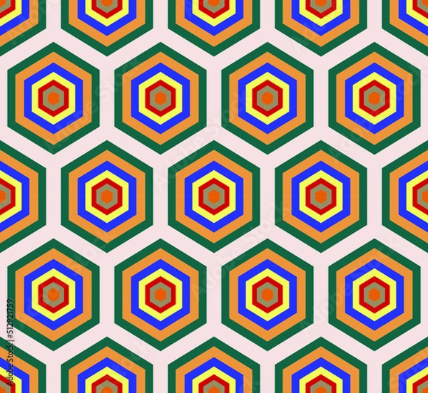 Fototapeta Seamless geometric background. Modern stylish texture. Repeating geometric triangular grid. Simple graphic design. Trendy line geometry design for textile, wallpaper. Vector Illustration.	