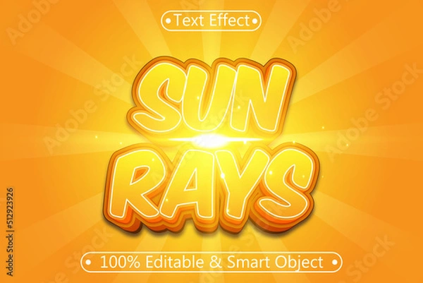 Obraz Sun Rays editable 3 dimension emboss Modern style