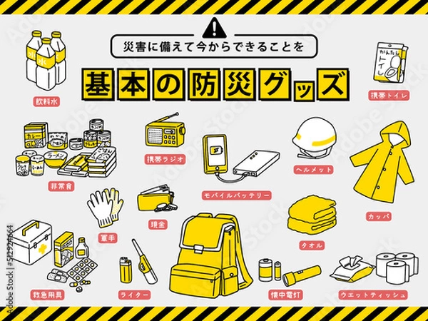 Obraz 基本の防災グッズセット