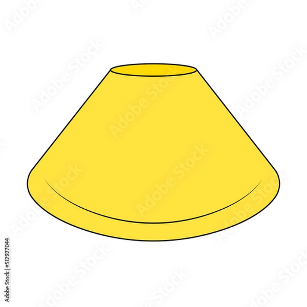 Obraz Soccer cone pictogram vector illustration.