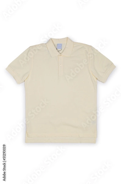 Fototapeta Male t-shirt isolated on the white background
