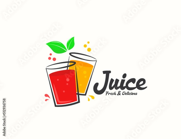 Obraz Juice drink logo design