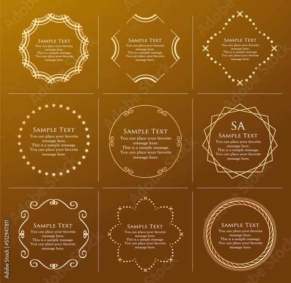 Fototapeta 高級感のあるバロック調のフレーム	
