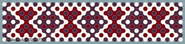 Obraz Multicolor truchet tiling connections illustration