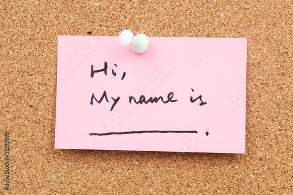 Fototapeta Introducing myself