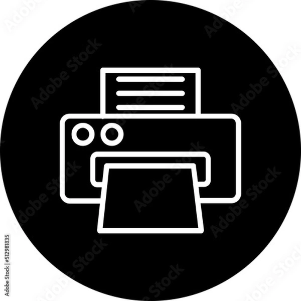 Fototapeta Printer Icon