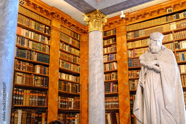 Obraz Interior of the Library of the Pannonhalma Benedictine abbey