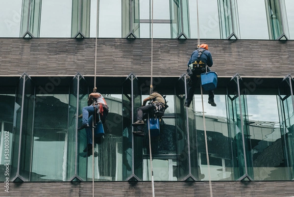 Obraz rope access technician - worker at work