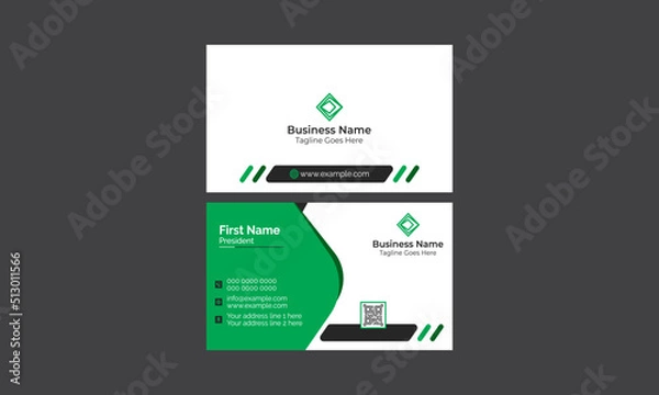 Fototapeta Creative Modern Business Card Design Template