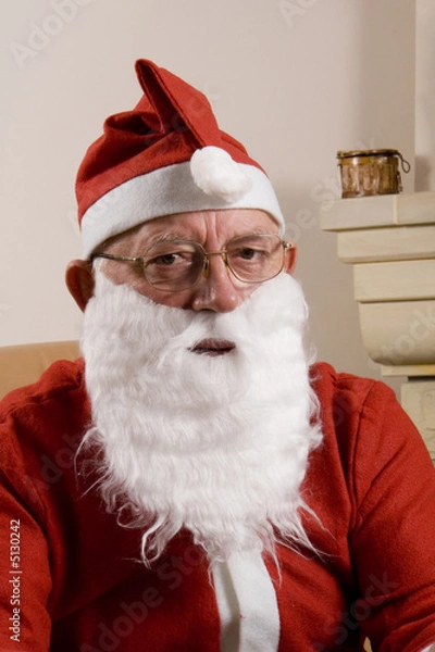Obraz Santa Claus Reading Letters