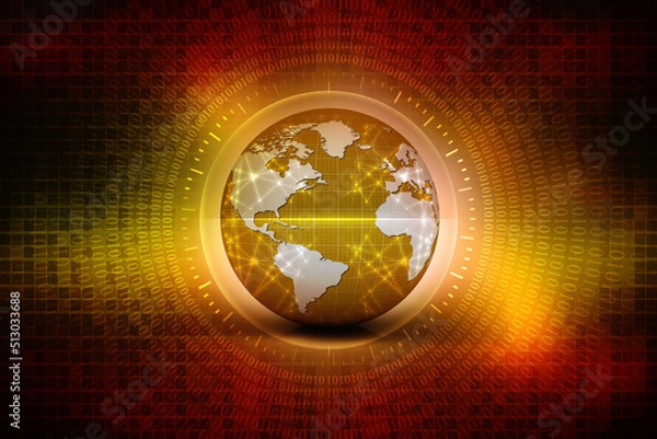 Obraz 3d rendering abstract world concept
