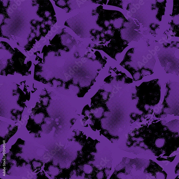 Fototapeta abstract seamless pattern with geometric elements, purple grunge.
