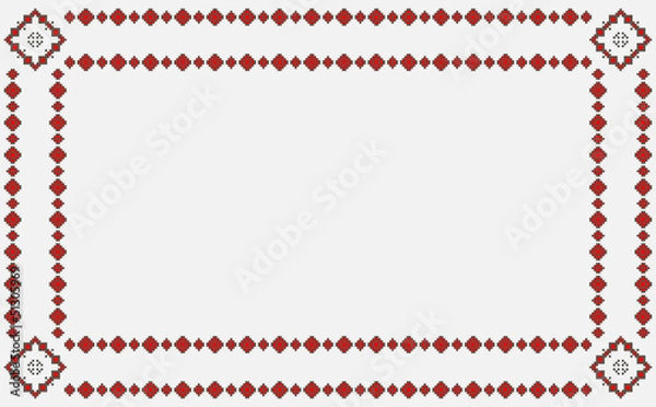 Fototapeta Vector illustration with romanian traditional pattern