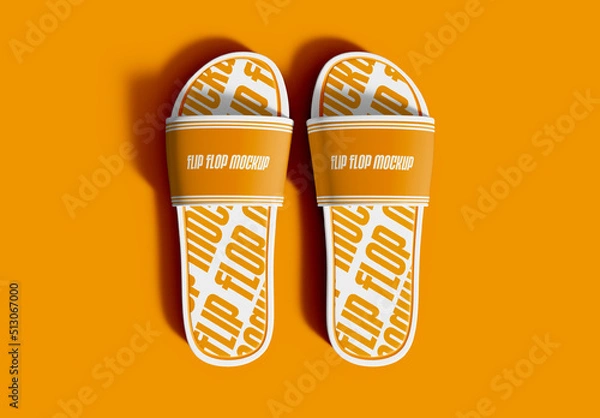 Obraz Widok z góry kapcie