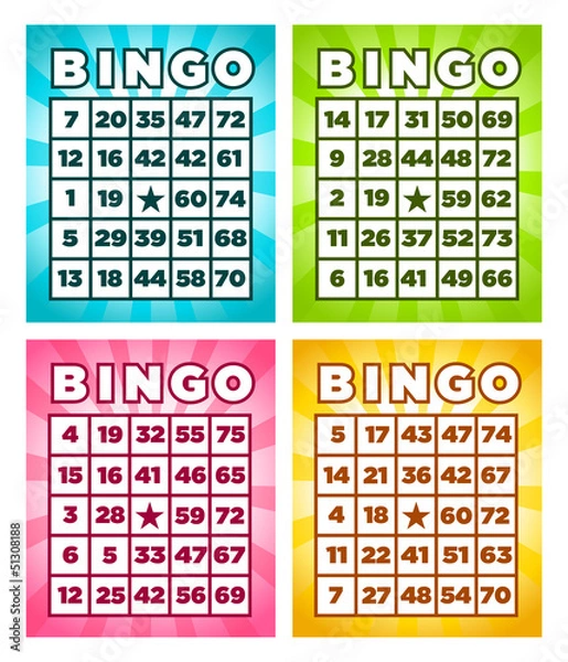Obraz Karty Bingo