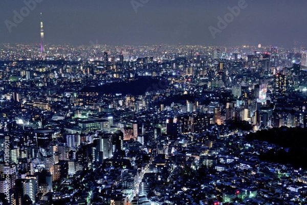 Obraz サンシャイン60展望台から望む夜景