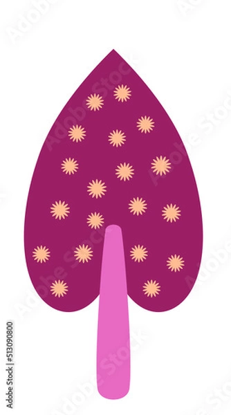 Obraz Cute Tree Illustration