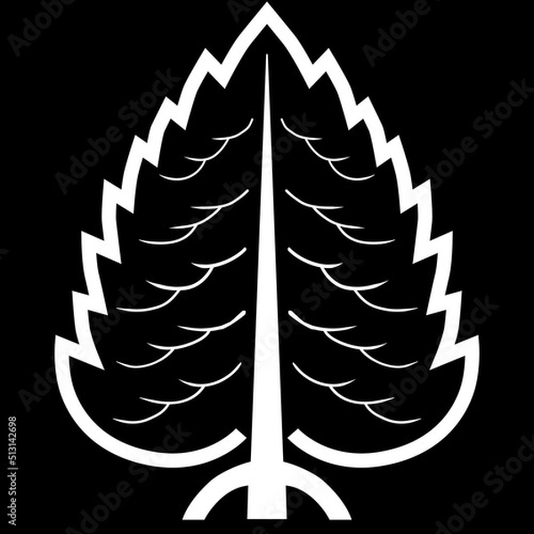 Fototapeta 家紋です。陰一本杉といいます。