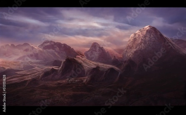 Obraz incredibly beautiful background, oil painting, realistic picture, fantasy backdrop, beautiful nature backdrop