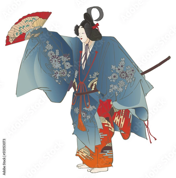 Obraz 能　月岡耕漁　能樂圖繪「井筒」