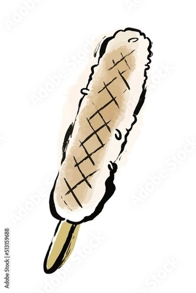 Obraz きりたんぽ　イラスト