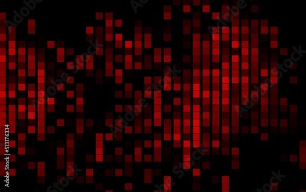 Obraz Dark Red vector texture in rectangular style.