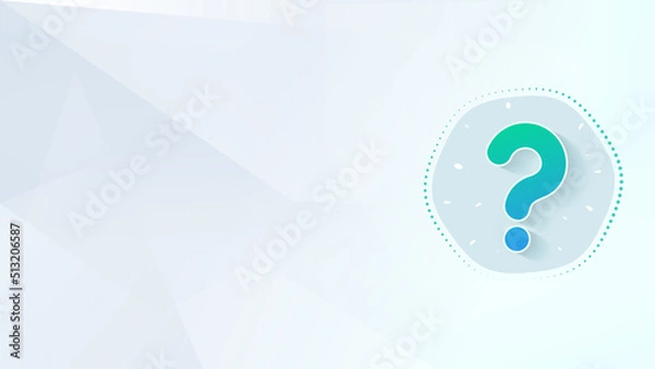 Fototapeta Quiz, question mark, Exam, Social media quiz game template & background, Question, Assessment, elearning