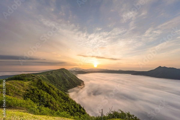 Obraz 雲海と日の出