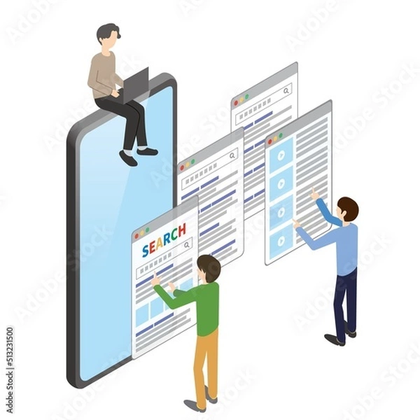 Obraz スマートフォン　SEOイメージ