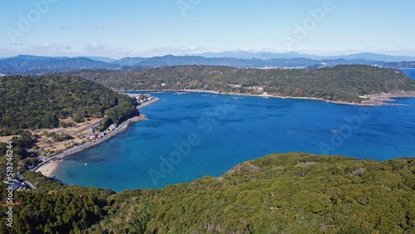 Fototapeta 御鉾ヶ浦のドローン撮影