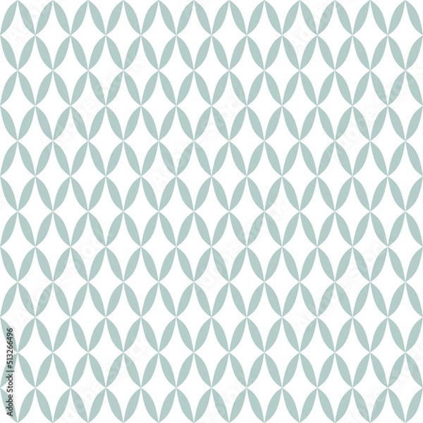 Fototapeta Seamless geometric pattern. Modern ornament with stars. Geometric abstract light blue and white pattern