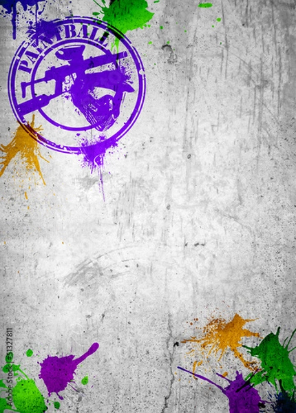 Obraz Paintball background