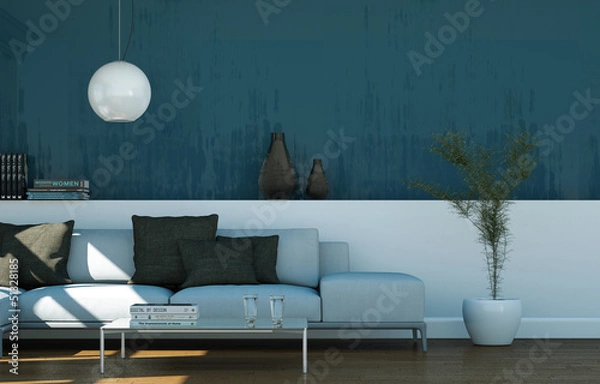 Obraz modernes Sofa in Stadtwohnung