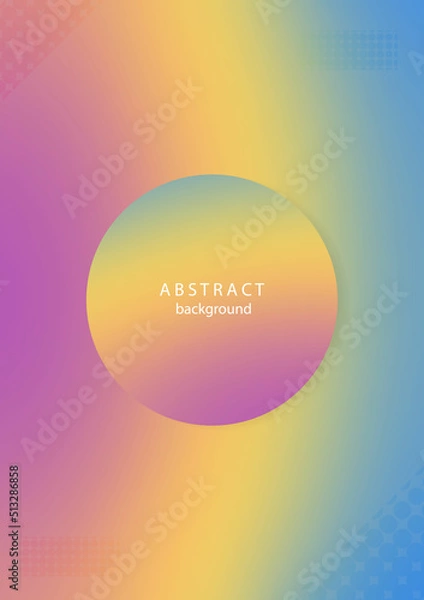 Obraz holographic abstract colorful background. spectrum backdrop with gradient mesh. iridescent graphic template for book, mobile interface.