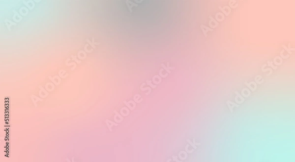 Fototapeta Colorful holographic gradient background design. Pastel multi color
