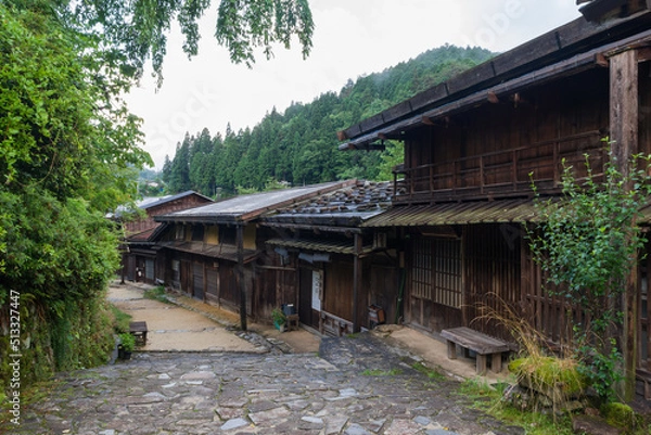 Fototapeta 早朝の妻籠宿