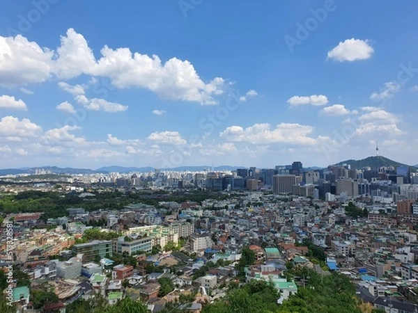 Obraz The view of Seoul Tower