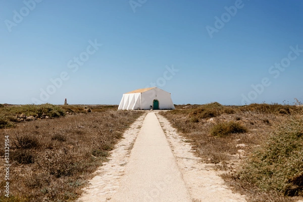 Obraz Central building inside the Sagres Fortress. Horizontal.