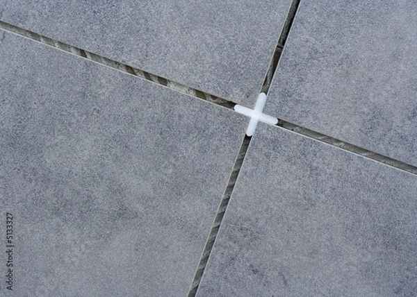 Obraz Floor Tiles and Tile Spacer