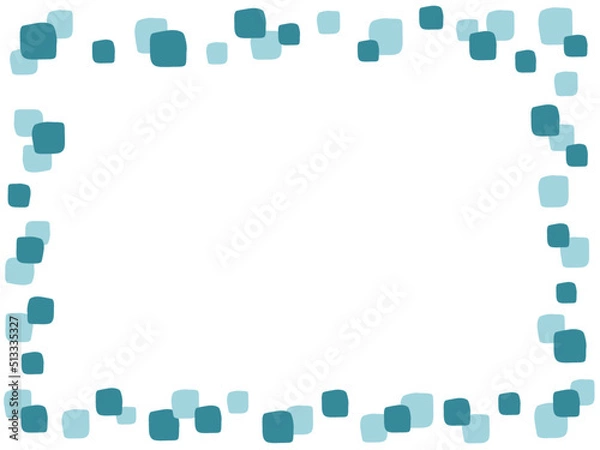 Obraz 手書き正方形まばらフレーム