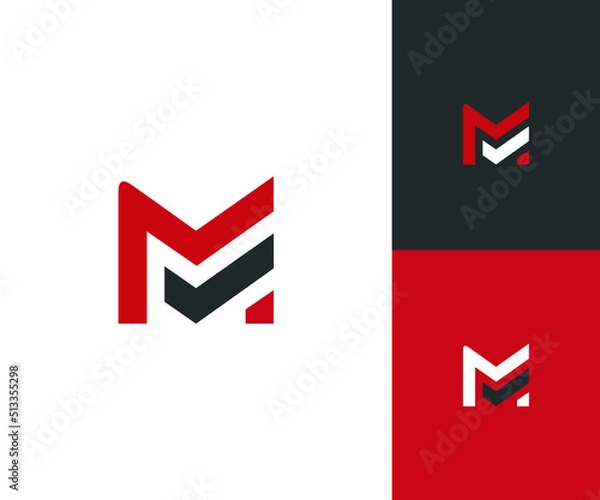 Obraz m logo design